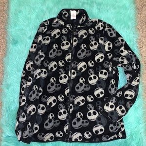 Women’s Disney Nightmare Before Christmas Jack Skellington Fleece Jacket size XL